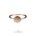 Anello con tondo oro 9kt personalizzabile Cuori & Frecce
